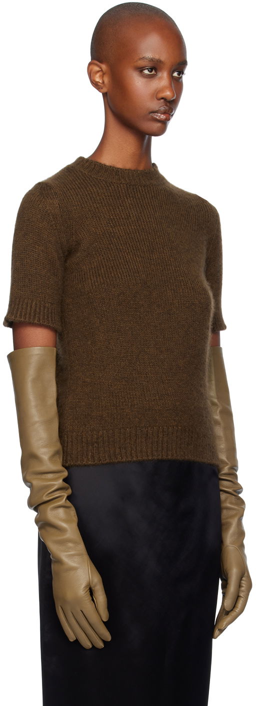 Пуловер The Row The Row Hibiscus Knit Sweater Кафяво | 8284-Y629, 1