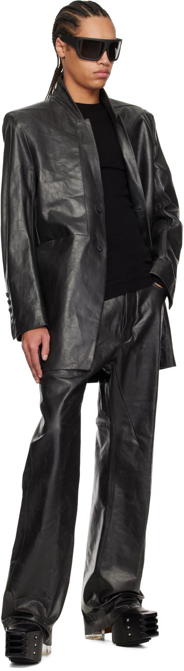 Яке Rick Owens Rick Owens Hollywood Lido Leather Jacket Черно | RU01E5753 LTP, 3