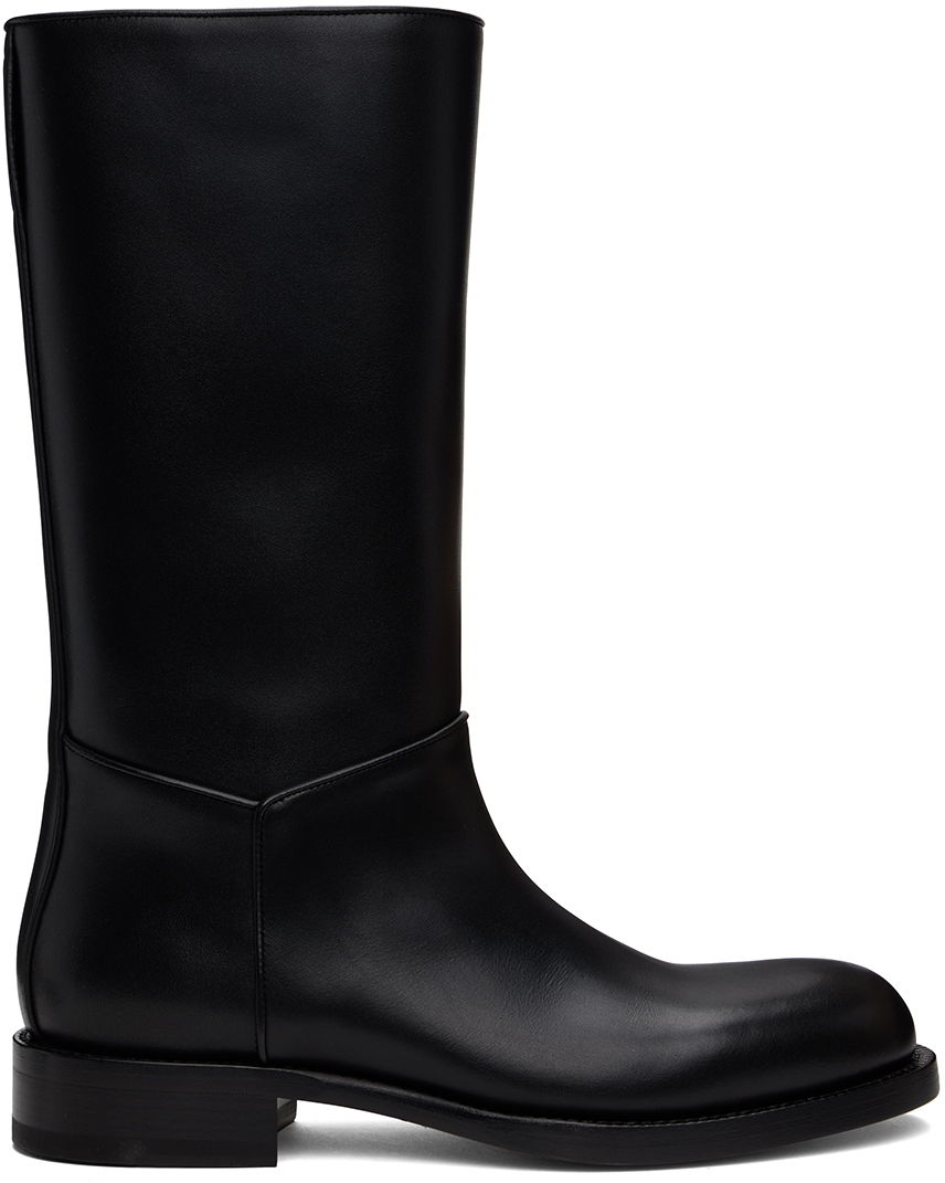 Кецове и обувки The Row Black Nobilis Riding Boots Черно | F1549-L58, 0