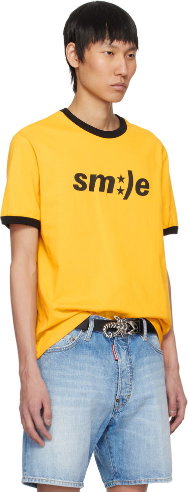 Тениска MISBHV MISBHV 'Smile' T-Shirt Жълто | 250M110, 1
