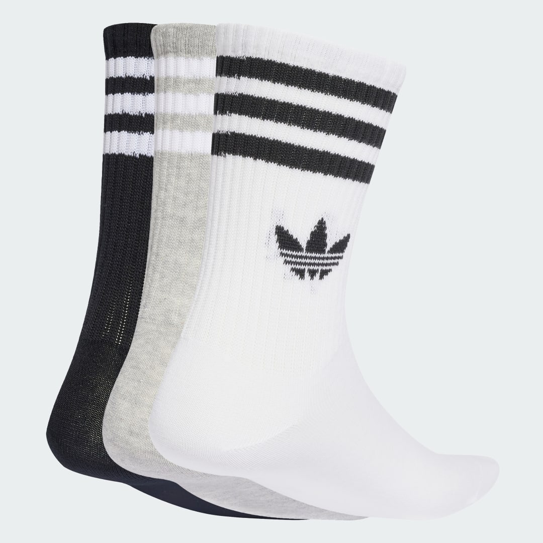 Чорапи adidas Performance 3-Stripes Crew Socks - 3 Pairs Сиво | JV7403, 0