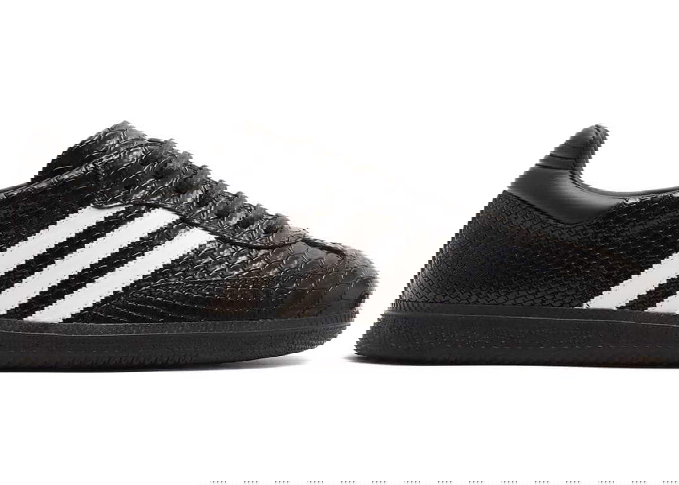 Кецове и обувки adidas Originals Samba OG Made in Italy Black Croc Черно | IE9120, 0