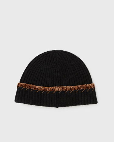 Шапка Marni Marni Ribbed-Knit Beanie with Embroidered Logo Черно | CLZC0177Q0-BIN99, 2