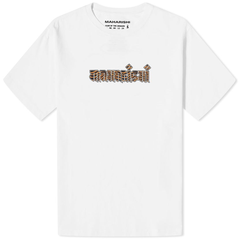 Тениска Maharishi Tiger Fur Calligraphy T-Shirt Бяло | 1296-WHT