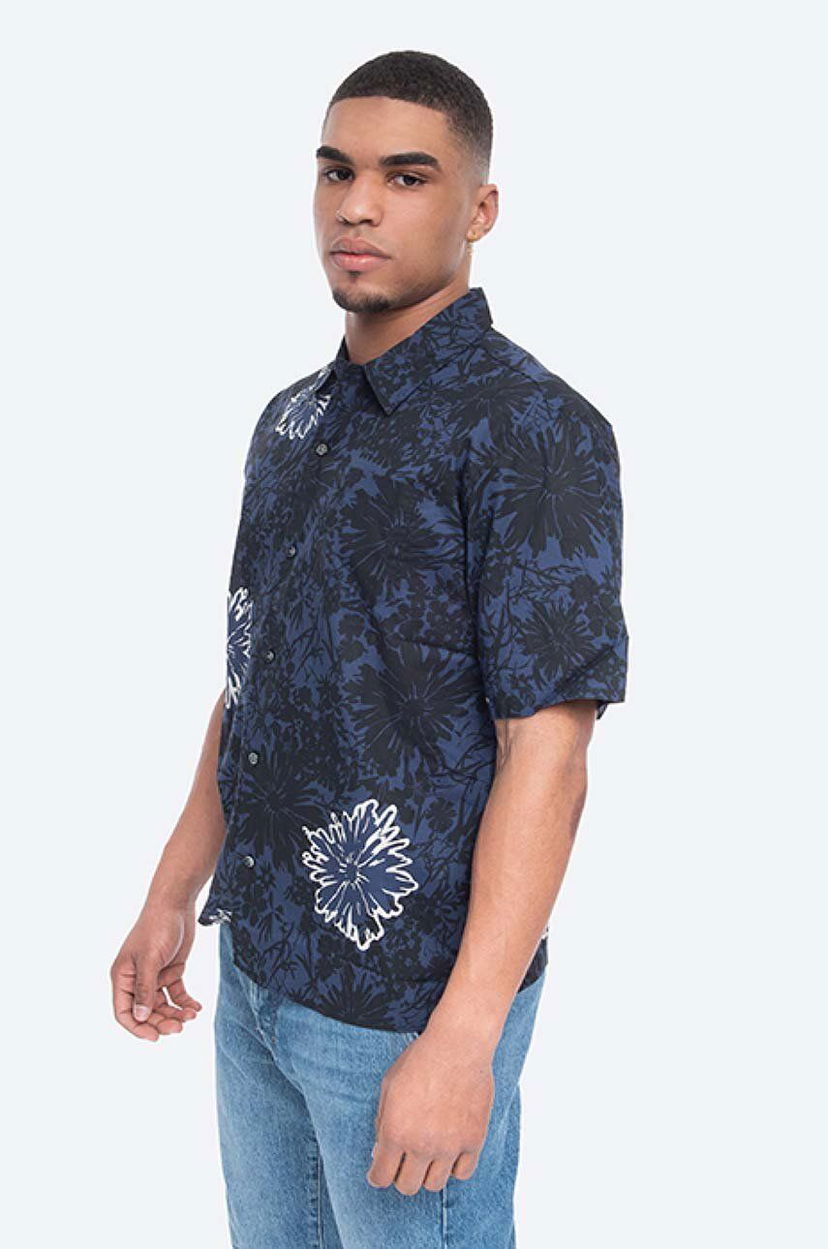 Риза NORSE PROJECTS Carsten Flower Print Shirt Синьо | N40.0517.7169