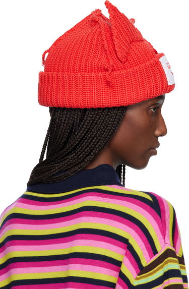 Шапка Charles Jeffrey Loverboy Charles Jeffrey LOVERBOY Chunky Ears Beanie Червено | 052130124, 4