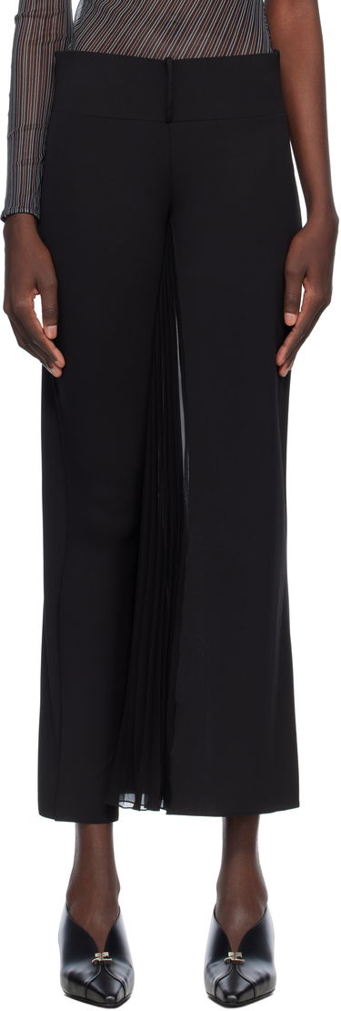 Панталони Courrèges Courrèges Infinity Pleats Jersey Trousers Черно | 225JPA325JS0220, 0