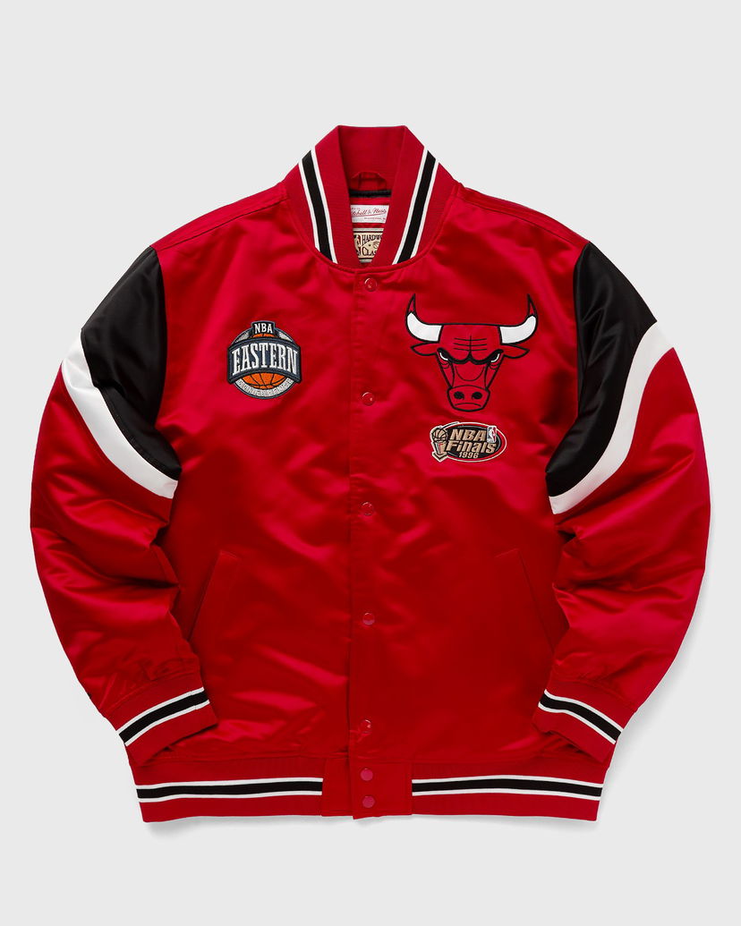 Яке бомбър Mitchell & Ness NBA HEAVYWEIGHT SATIN JACKET CHICAGO BULLS Червено | OJBF5516-CBUYYPPPSCAR