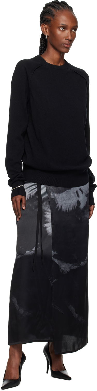 Пуловер Ann Demeulemeester Ann Demeulemeester Ulu Cut-Out Sweater Черно | CO02-W-KN01-FA147-099, 3