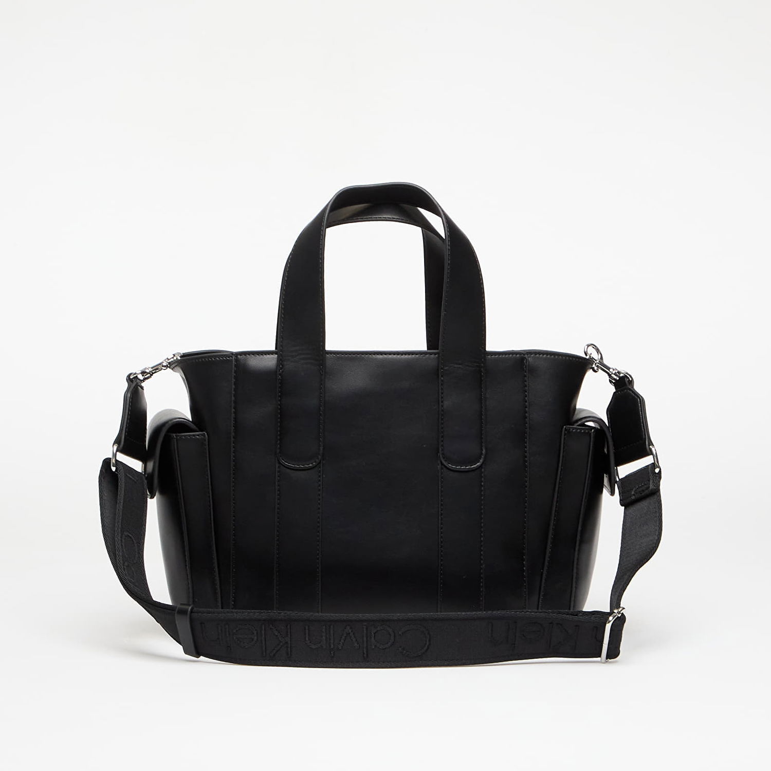 Голяма пазарска чанта CALVIN KLEIN Calvin Klein Webbing Strap Small Tote Черно | LV04F3290G 2QP, 1