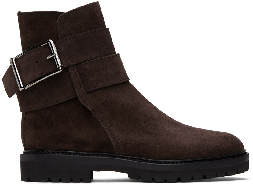 Облекло Manolo Blahnik Manolo Blahnik Hather Suede Ankle Boots Кафяво | 323-2540-0005