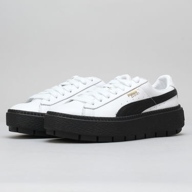 Кецове и обувки Puma Platform Trace L Wn's white - black Бяло | 366109 02, 0