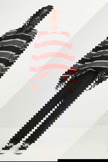 Поло тениска Carhartt WIP Striped Long Sleeve Malone Rugby Shirt Многоцветен | I035313.37UXX, 4