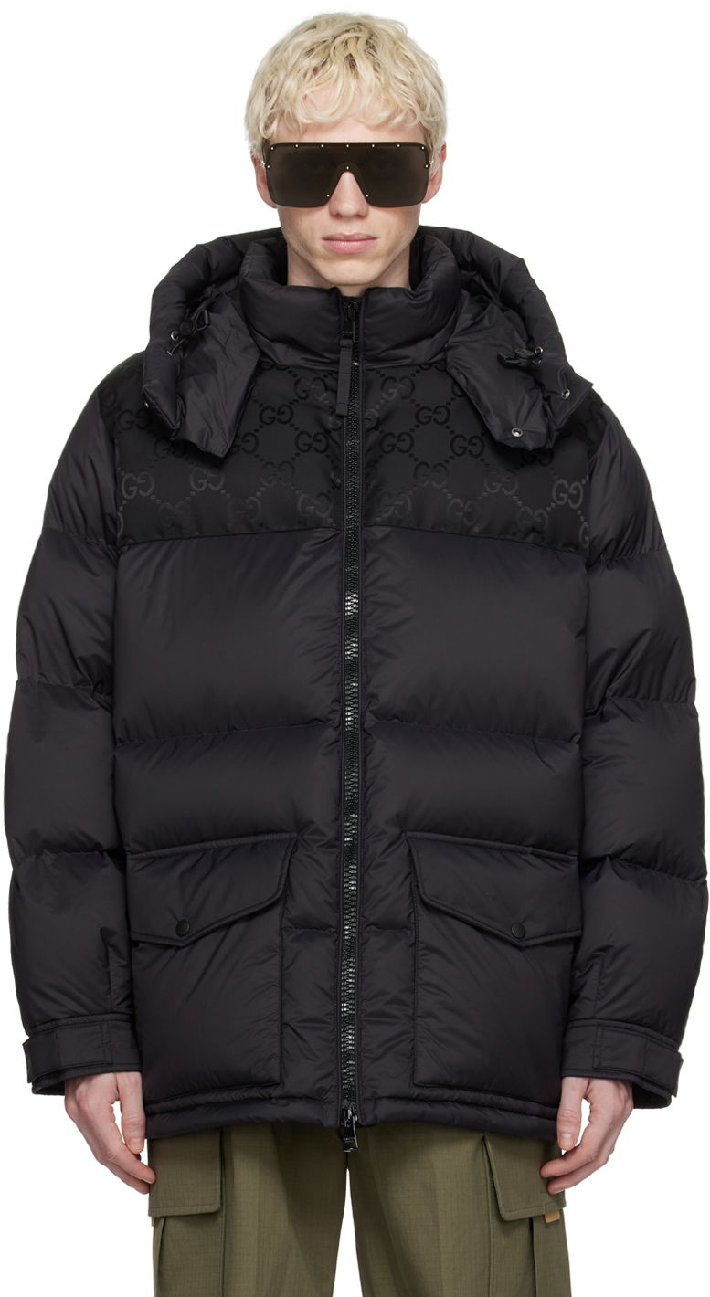 Яке Gucci Jumbo GG Down Jacket Черно | 762558 Z8BNG, 0