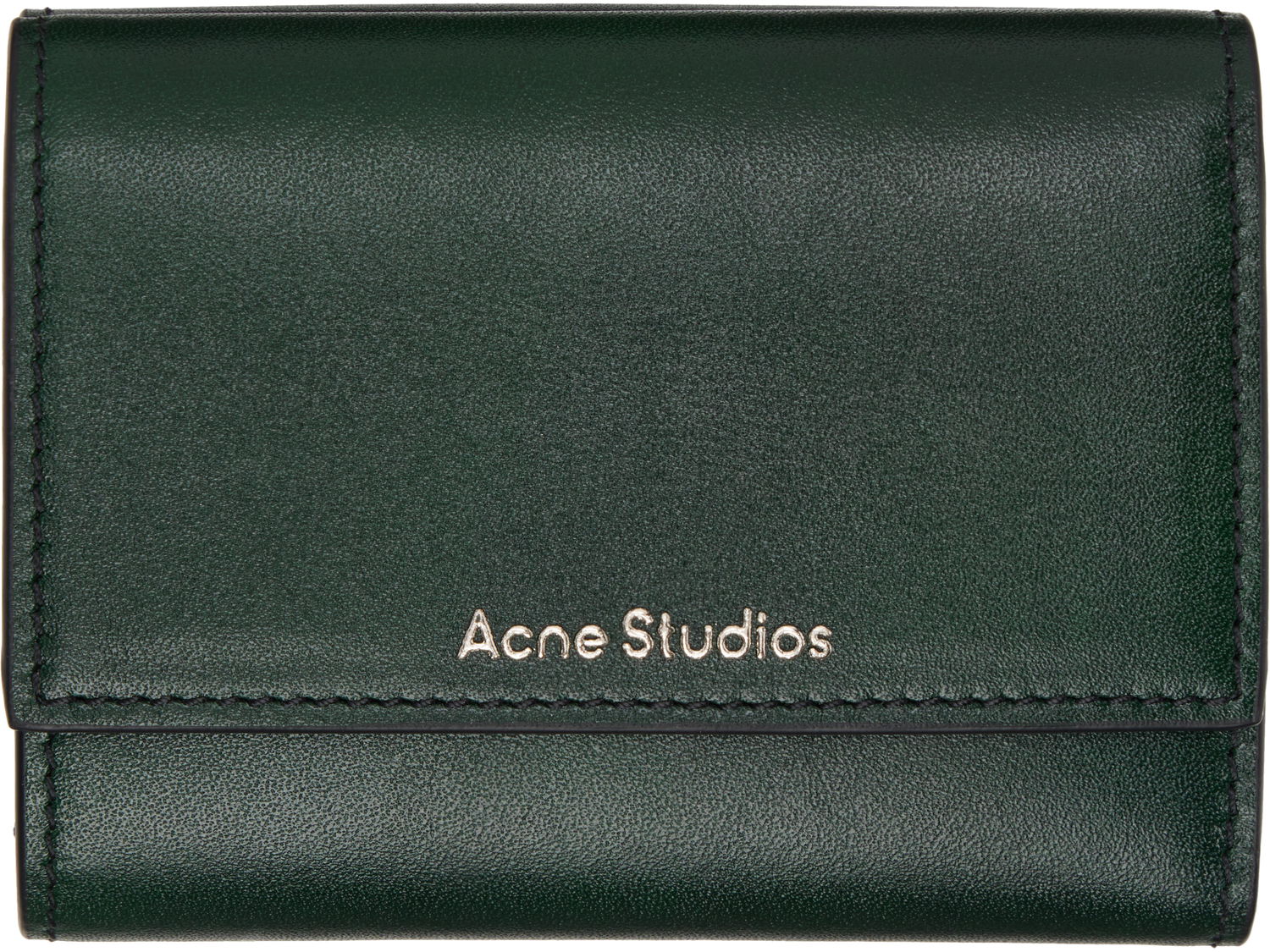 Портфейл Acne Studios Acne Studios Trifold Leather Wallet Зелено | CG0271-, 0