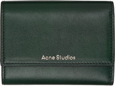 Портфейл Acne Studios Acne Studios Trifold Leather Wallet Зелено | CG0271-, 0