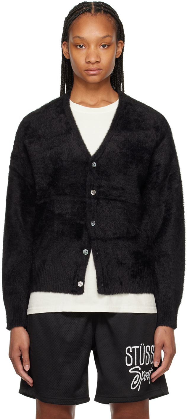 Black Shaggy Cardigan