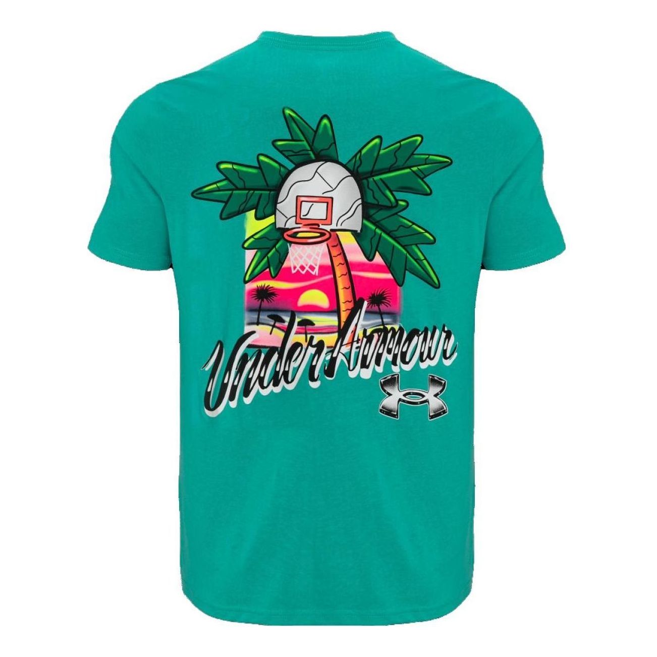 Тениска Under Armour Summer Hoops Graphic Tee Зелено | 1370522-369, 0