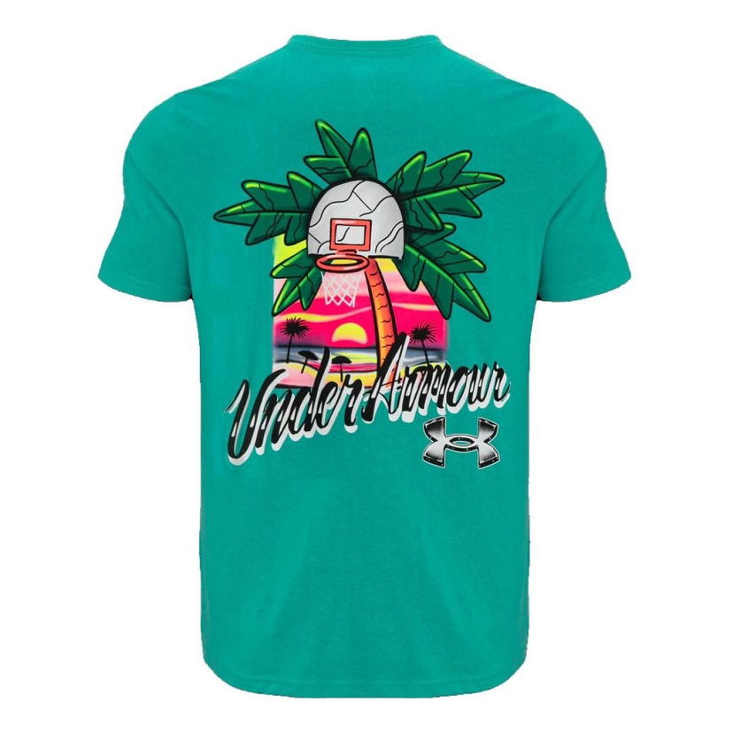 Тениска Under Armour Summer Hoops Graphic Tee Зелено | 1370522-369
