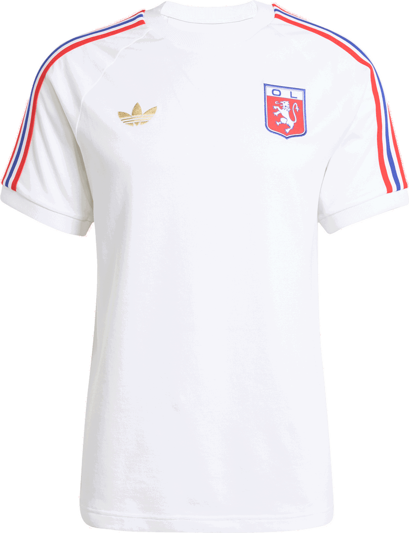 Тениска adidas Originals Olympique Lyon 75 T-Shirt Бяло | jl8080