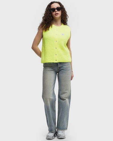 Пуловер American Vintage Sleeveless Knit Cardigan Жълто | EAST19MCE25-JAUNE-FLUO, 2