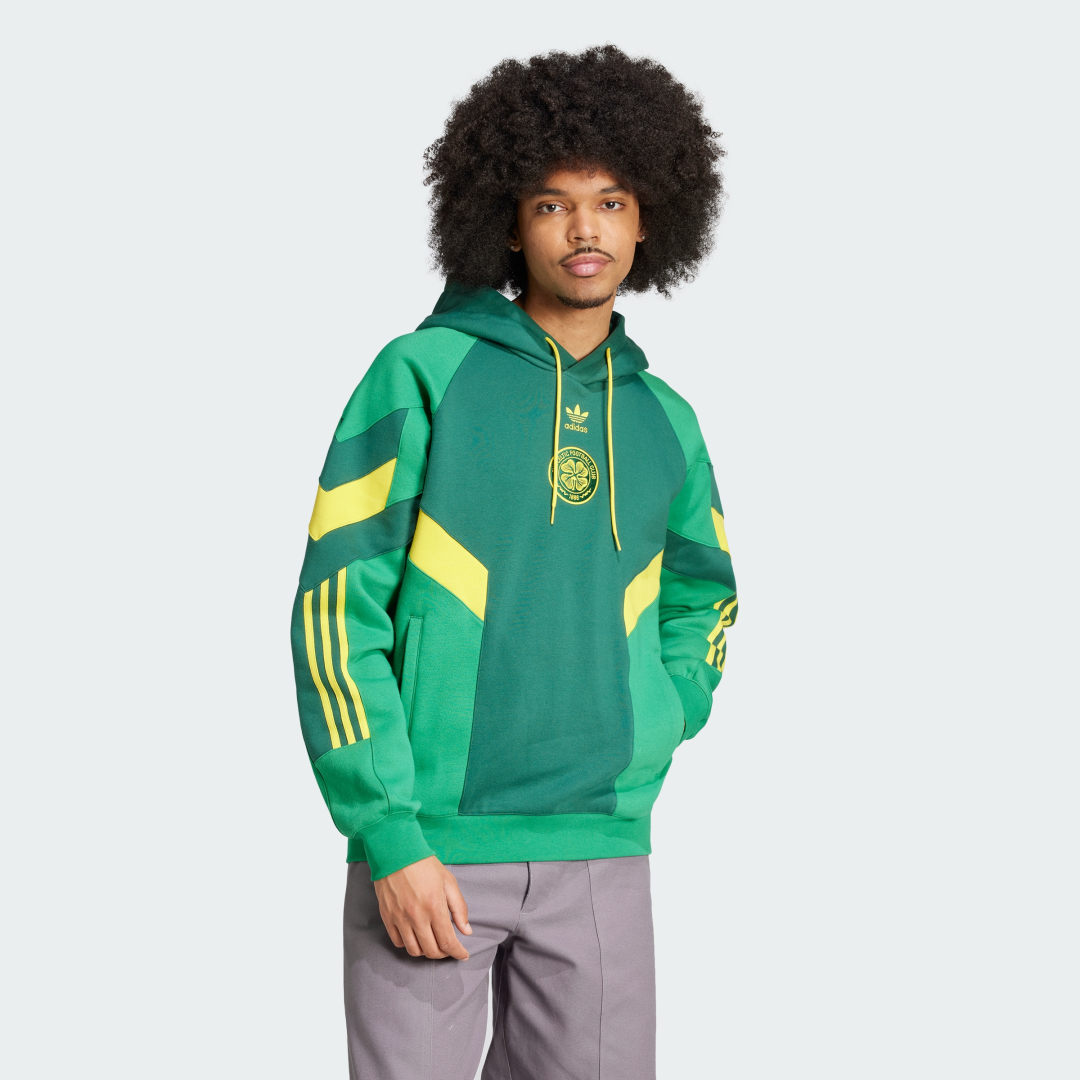 Суитчър adidas Originals Celtic FC Originals Hoodie Зелено | IS6496, 0