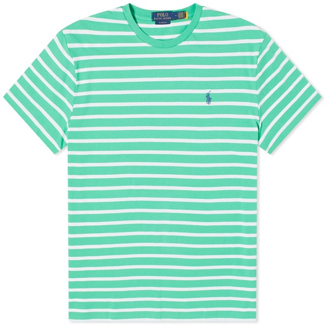 Stripe T-Shirt Kelly Green/White