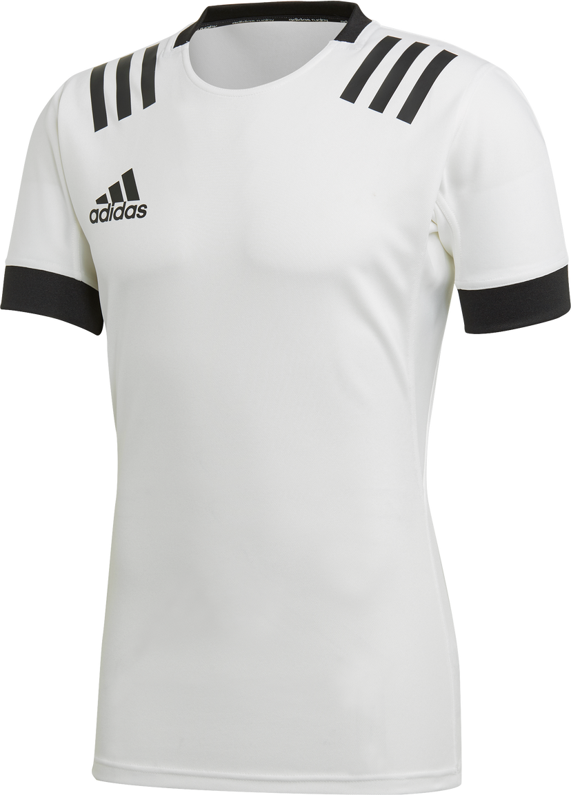 Фланелка adidas Originals 3-Stripes Rugby Jersey Бяло | dy8505