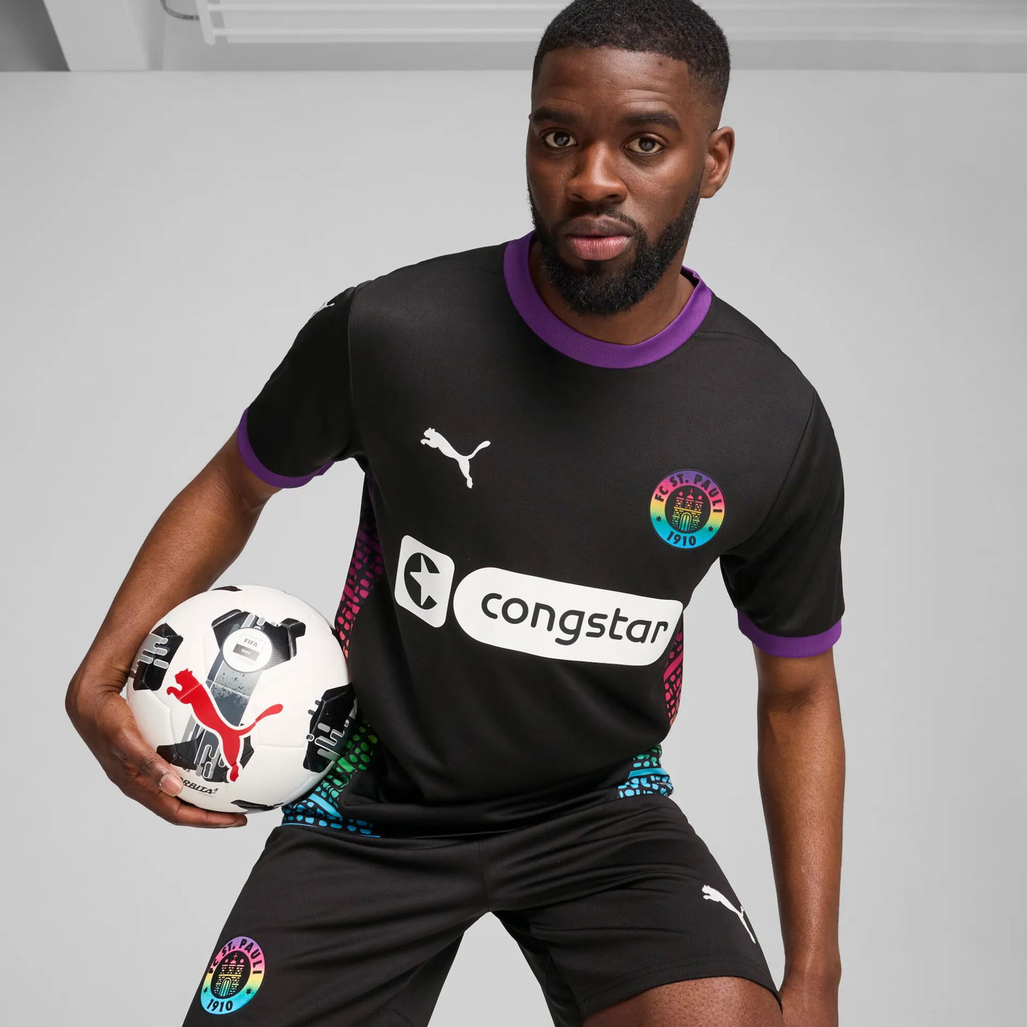 Фланелка Puma FCSP Third Jersey 2024/25 Черно | 778660-03, 1