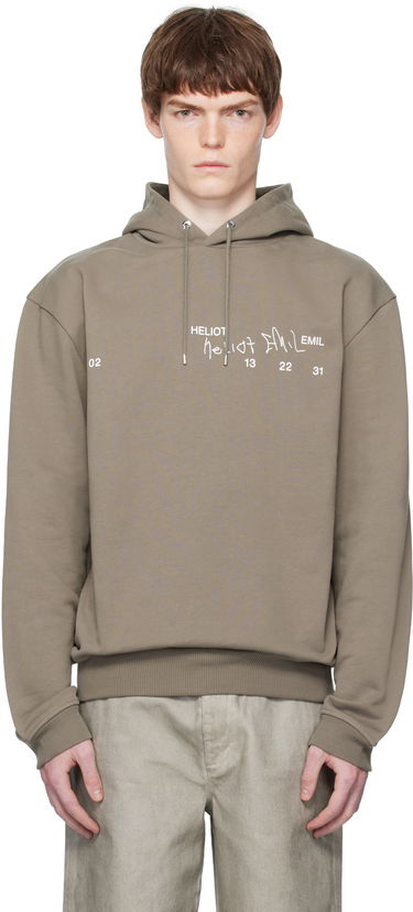 Суитчър HELIOT EMIL Heliot Emil Fulgens Hoodie Сиво | PREAW25_M_08_081_DST19, 0