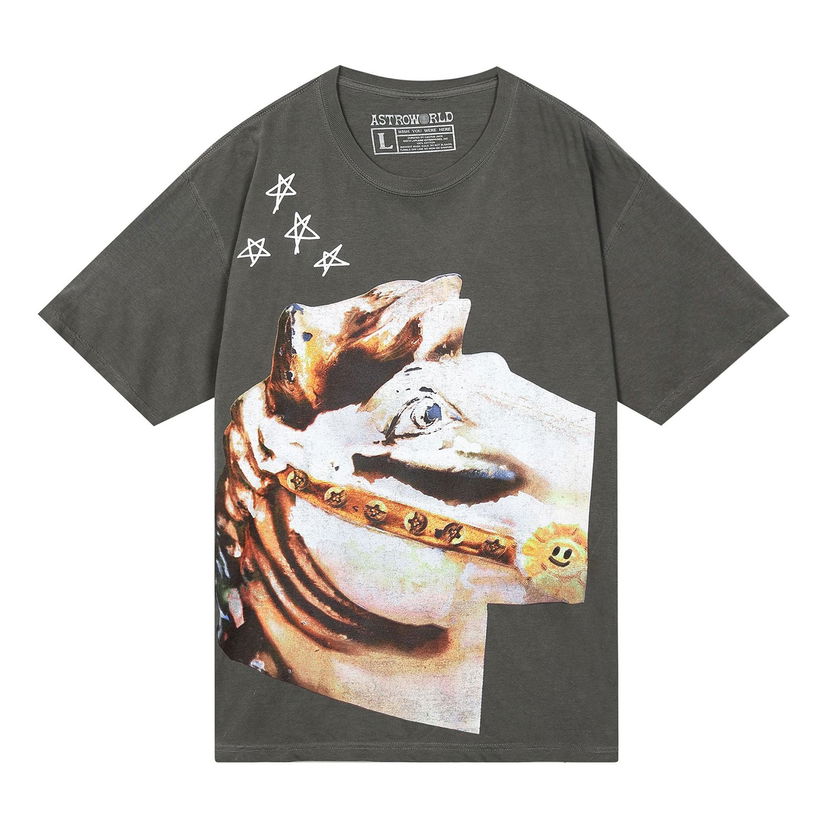 Тениска Cactus Jack by Travis Scott Travis Scott Astroworld Horse Head T-Shirt Сиво | TC-311