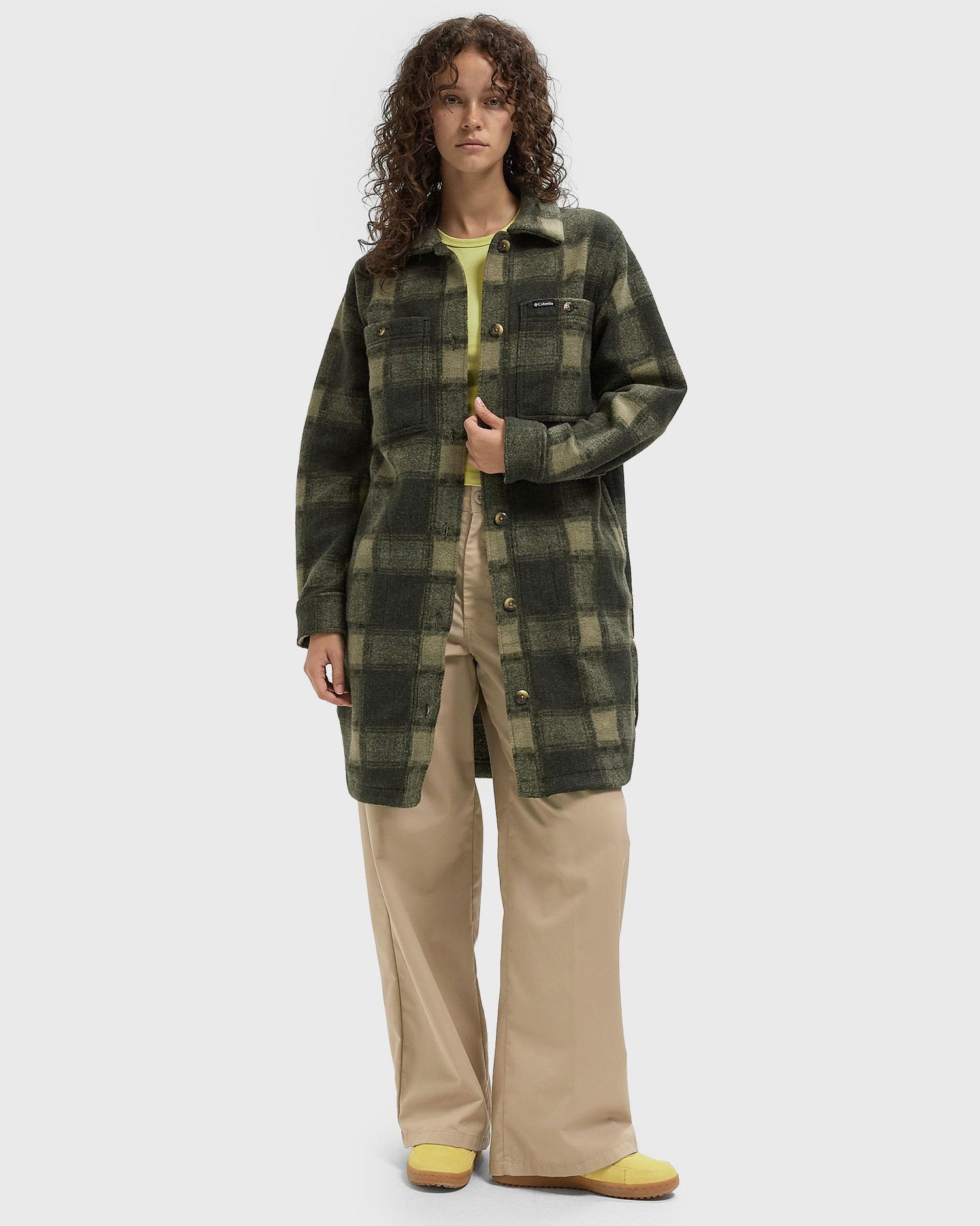 Риза Columbia Wildest Venture™ Long Fleece Shirt Jacket Зелено | 2136171366, 1