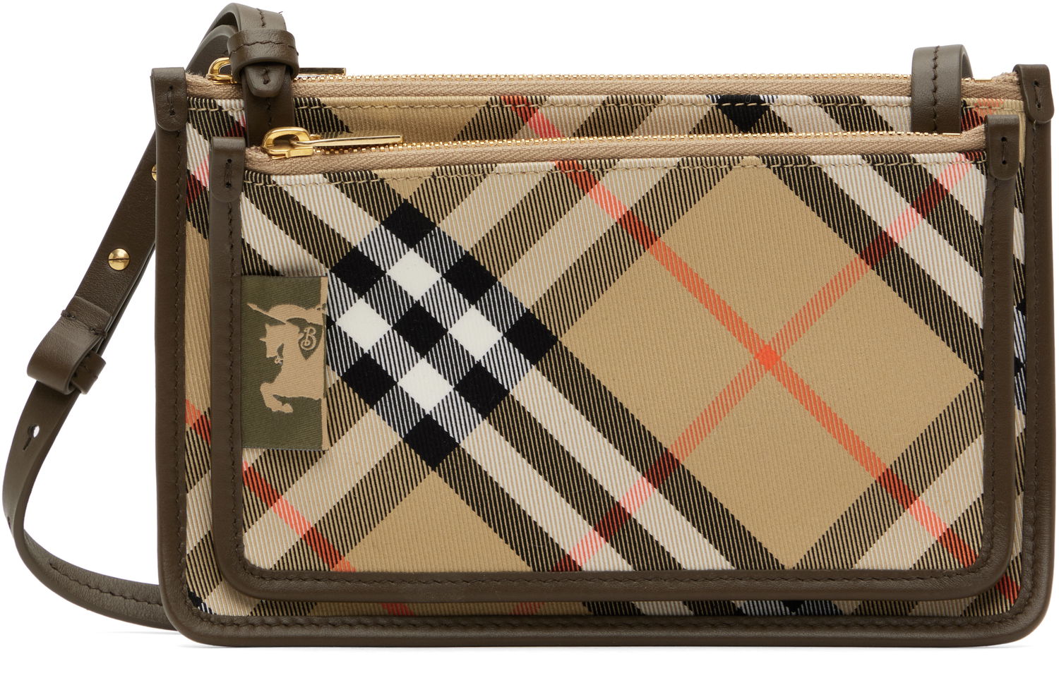 Чанта през рамо Burberry Crossbody Sling Bag Бежово | 8098199, 0