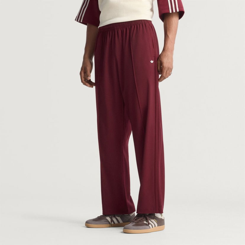 Спортни панталони adidas Performance Track Pants Premium Baggy Бургунди | KA5258