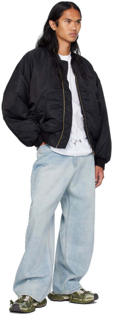 Яке бомбър We11done We11done Destroyed Bomber Jacket Черно | WD-JP2-24-088-U-BK, 3
