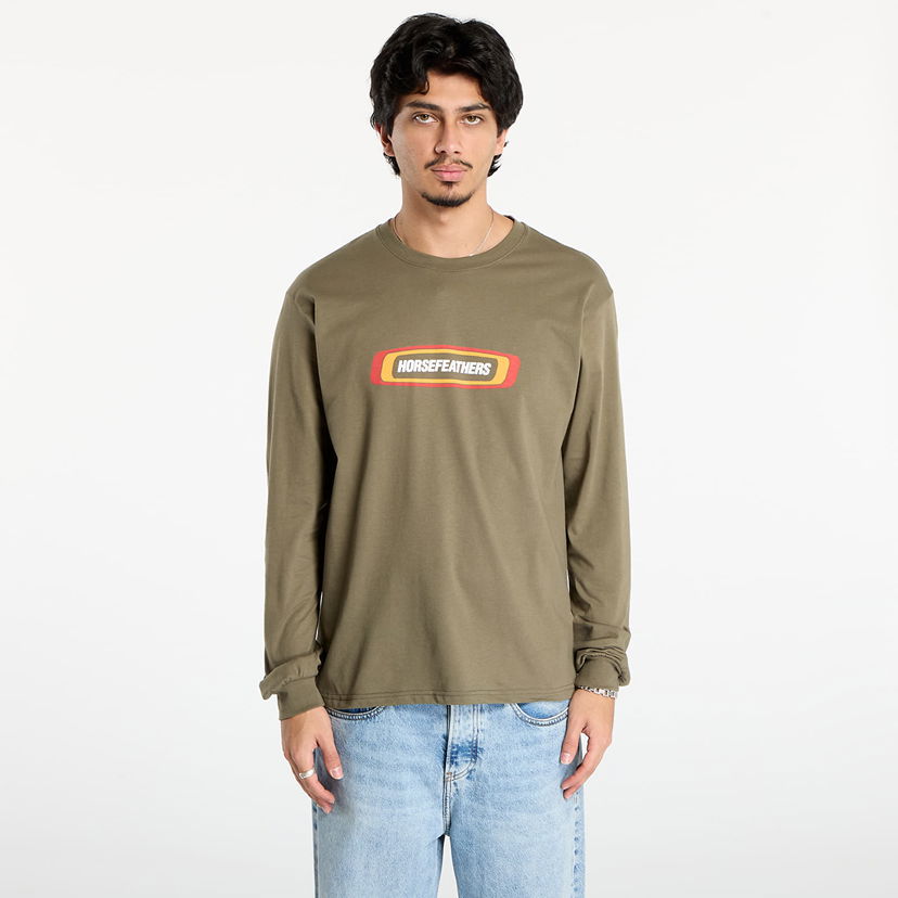 Тениска Horsefeathers Long Sleeve T-Shirt Raceway Зелено | SM1393C