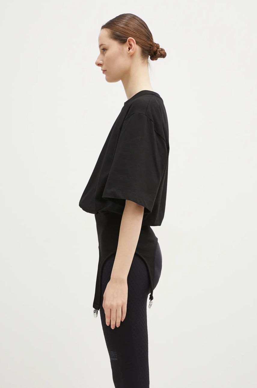 Тениска Fiorucci Suspender Belt T-Shirt Черно | W01FMTSH263CJ01BK01, 1