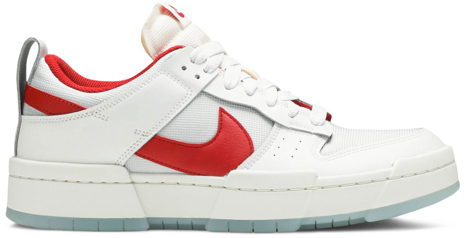 Кецове и обувки Nike Dunk Low Disrupt "White Gym Red" W Бяло | CK6654-101, 1