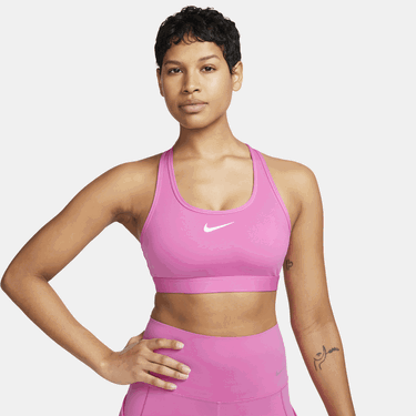 Сутиен Nike Swoosh Medium Support Padded Sports Bra Розово | DX6821-675, 3