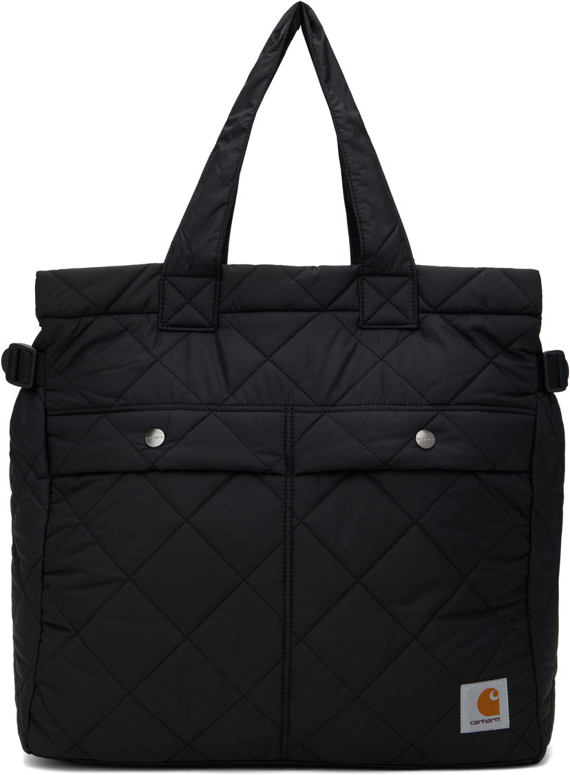 Голяма пазарска чанта Carhartt WIP Quilted Travel Tote Bag Черно | I033785 89XX
