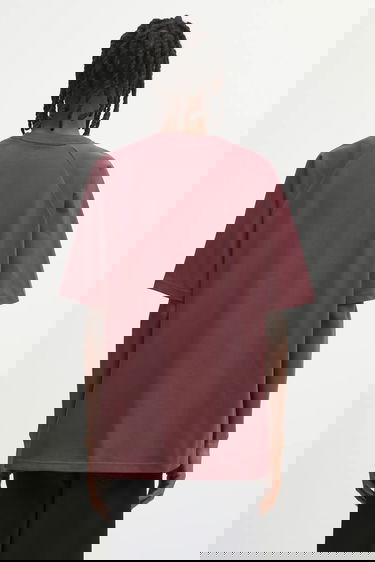 Тениска Carhartt WIP Ray Short Sleeve Raglan T-Shirt with Embossed Logo Бургунди | I035306.33KXX, 2