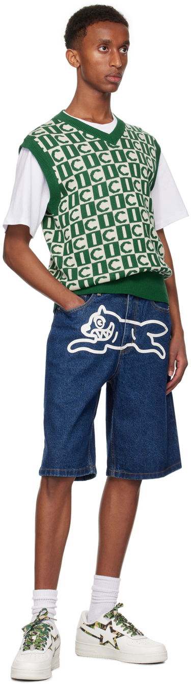 Къси панталони BBC IceCream ICECREAM Running Dog Denim Shorts Синьо | ICD003, 3