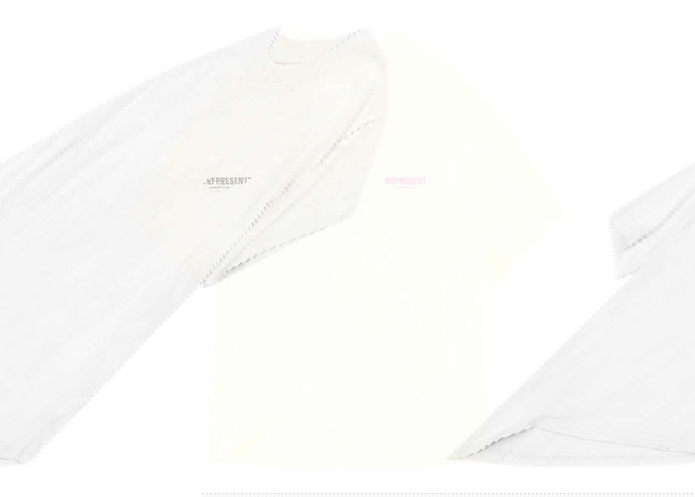 Тениска Represent Clo Represent Owners Club T-Shirt Flat White/Bubblegum Бяло | W05149-72, 0