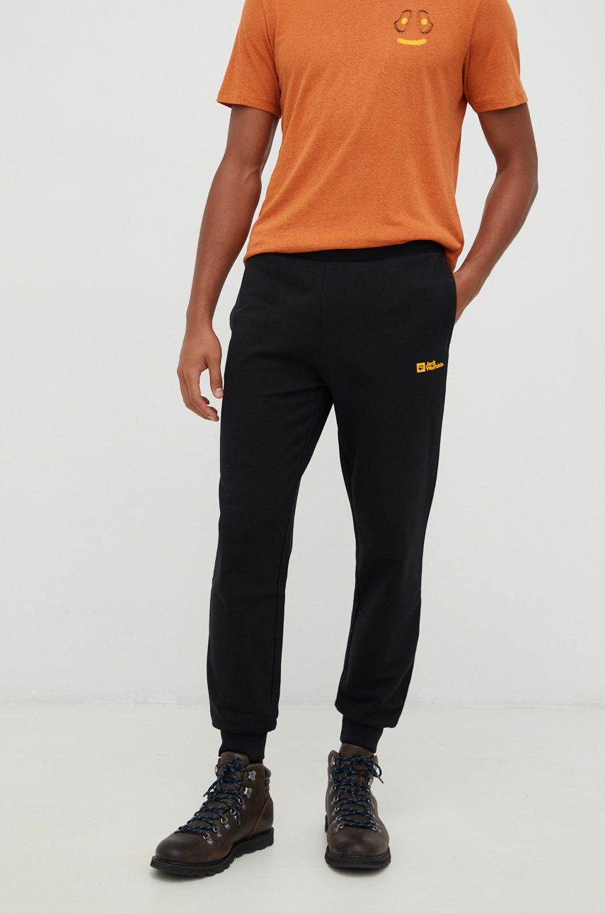 Спортни панталони Jack Wolfskin Sweatpants Черно | 1507182, 0