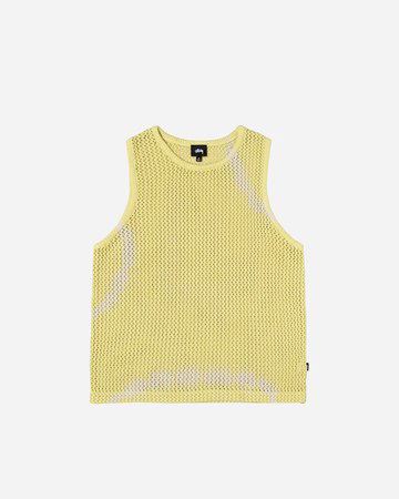 Пуловер Stüssy O'Dyed Mesh Tank Tie Dye Жълто | 117126-1276, 0