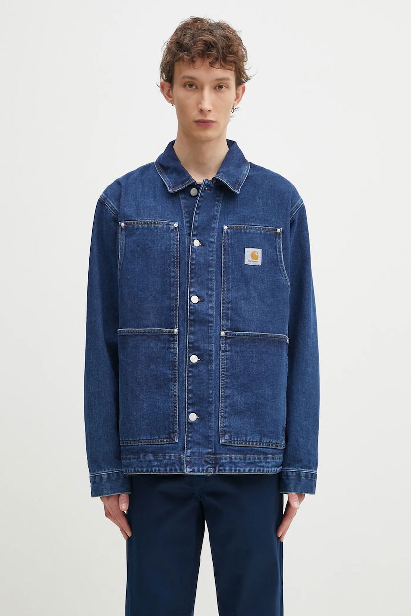 Яке Carhartt WIP OG Double Front Denim Jacket Синьо | I034866.106