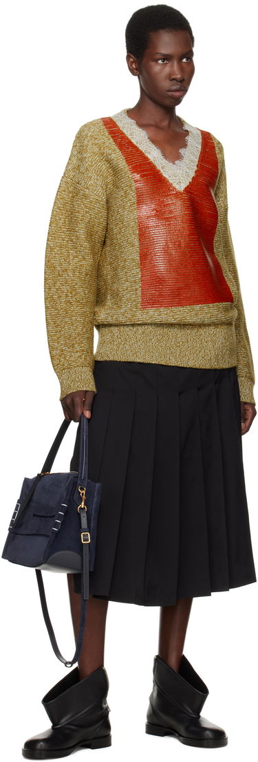 Чанта през рамо JW Anderson JW Anderson Medium Loafer Suede Shoulder Bag Тъмно синьо | HB0733-LA0364, 3