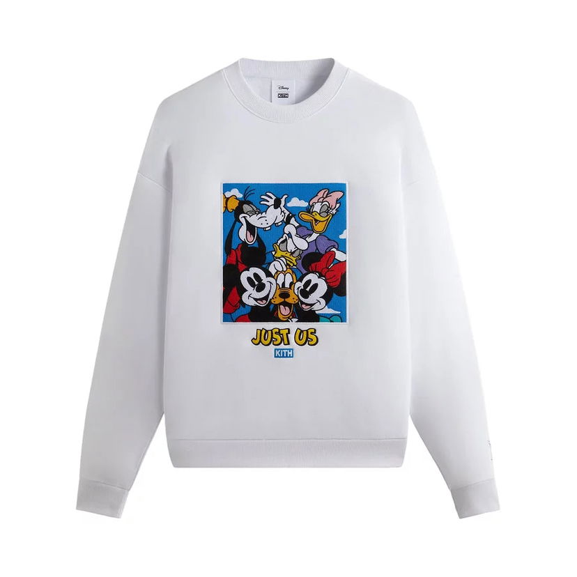 Суитчър KITH KITH x Mickey & Friends Family Portrait Vintage Crewneck Бяло | KHM031753-101