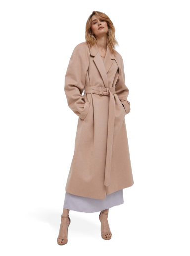 Палта CALVIN KLEIN Belted Waist Oversized Coat Бежово | K20K205496