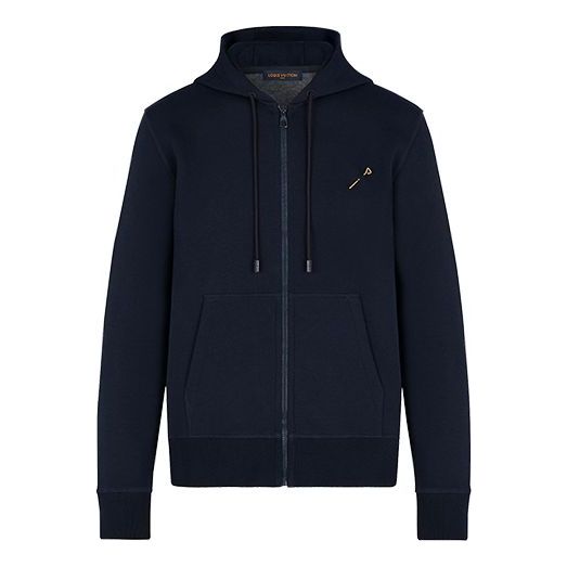 Суитчър Louis Vuitton Louis Vuitton SS21 Zip-Up Hoodie Тъмно синьо | 1A8HAW, 0
